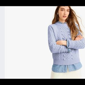 J Crew Blue Popcorn Sweater